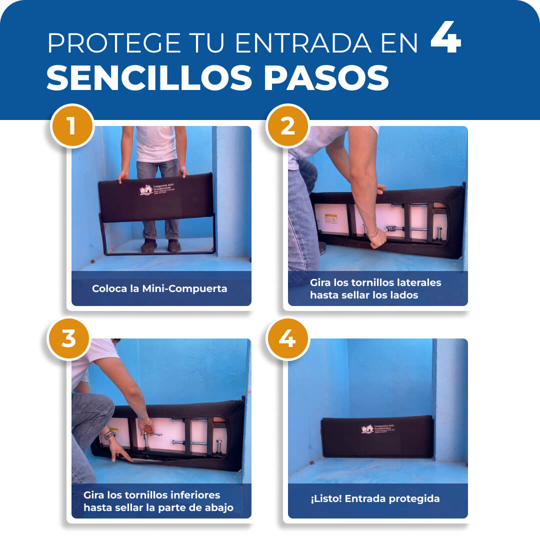 Mini Compuerta Anti-Inundaciones (30cm altura)